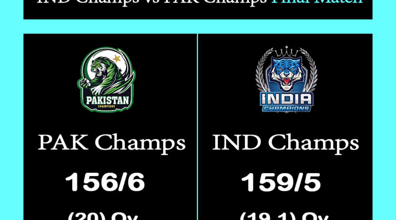 PAK Champs vs IND Champs Final Match